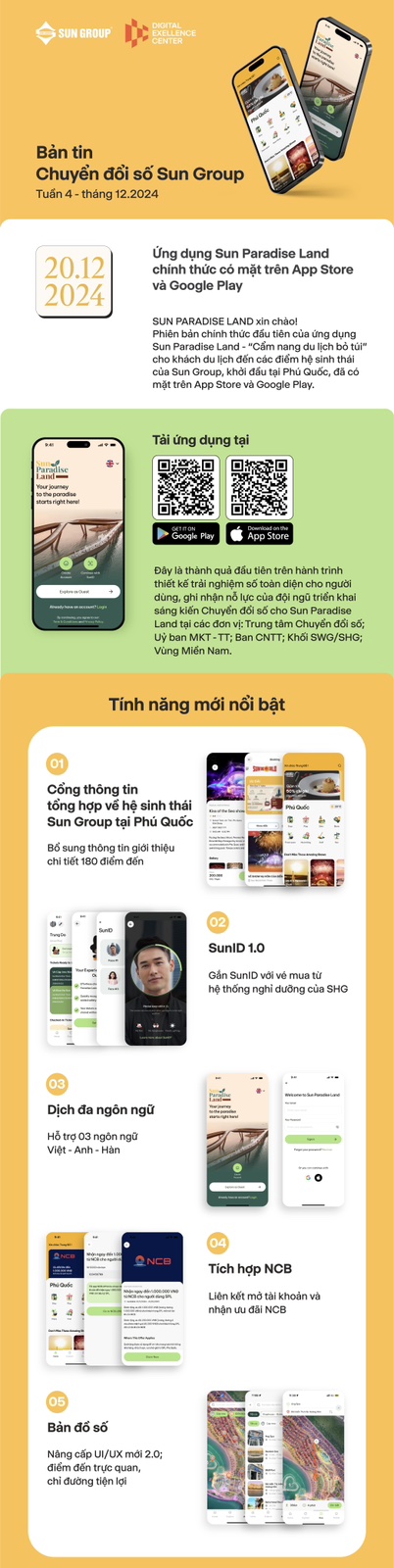 Ứng dụng Sun Paradise Land chính thức có mặt trên App Store và Google Play